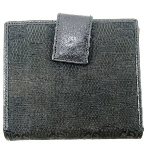 Gucci Double SidedWallet GGpattern canvas leather used T10504 - Picture 2 of 9